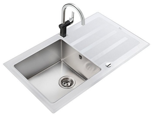 Кухонная мойка TEKA LUX 1C 1E 86 WHITE (12129012)