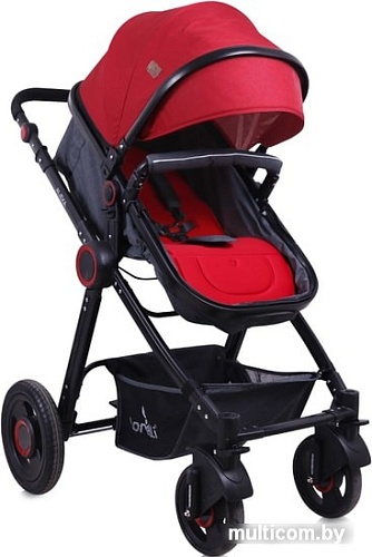 Универсальная коляска Lorelli Alexa 2018 Black&Red