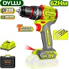Ударная дрель-шуруповерт Dyllu DTCDP6281 (с 1-м АКБ)