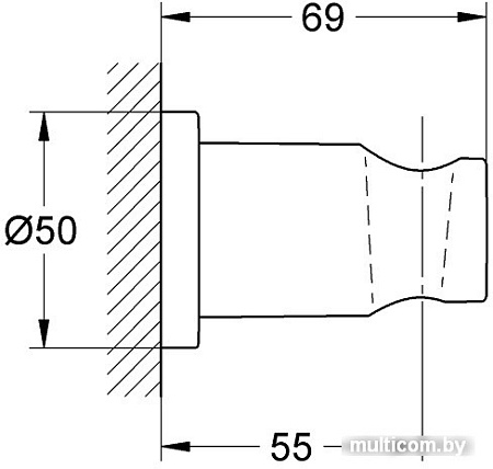 Держатель душевой лейки Grohe Rainshower 27074000 (хром)