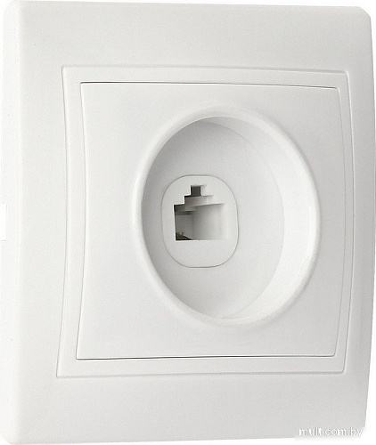 Розетка телефонная SmartBuy Венера SBE-01w-S1-PH