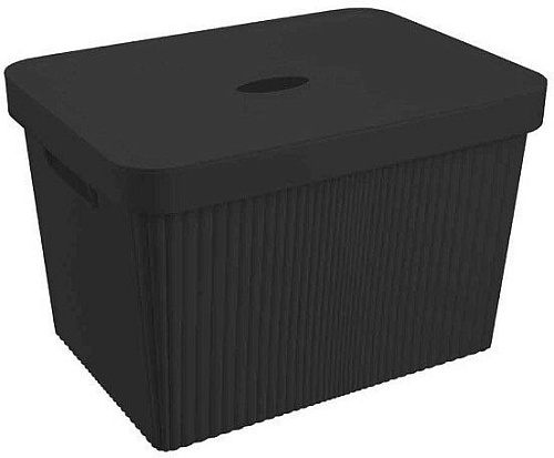 Коробка для хранения Econova Velvet 434249713 20 л (черный)