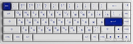 Клавиатура Akko 3068B Plus White & Blue (Akko CS Jelly Purple)