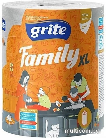 Бумажные полотенца Grite Family XL Mix (1 рулон)