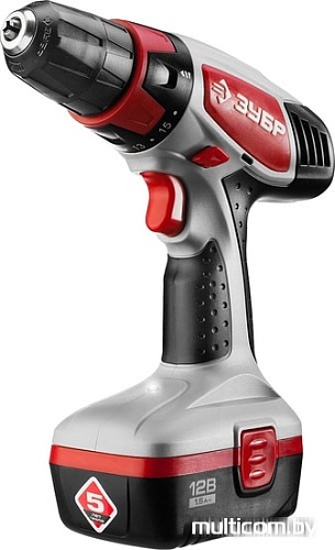 Дрель-шуруповерт Зубр ЗДА-12-2 КИН (с 2-мя АКБ, кейс)