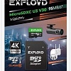 Exployd Vision microSDXC 256GB EX256GCSDXC10-U3-V30 (с адаптером)