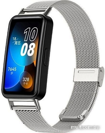 Браслет Rumi Mesh металлический для Huawei Band 8 (серебристый)