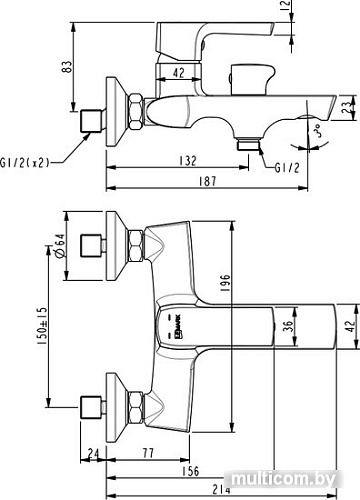 Смеситель Lemark Ursus LM7214BL