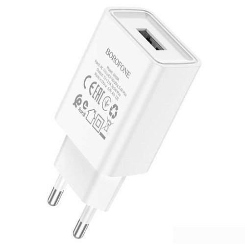 Сетевое зарядное Borofone BA68A (белый)