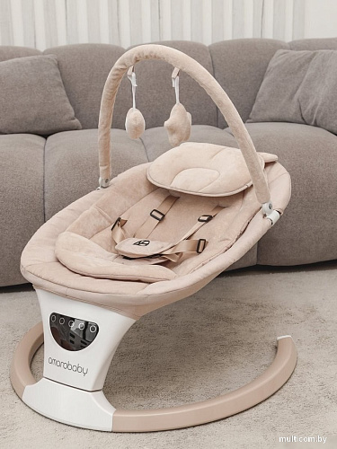 Детские шезлонги и качалки Amarobaby Teddy Swing AB24-22TED/03 (бежевый)