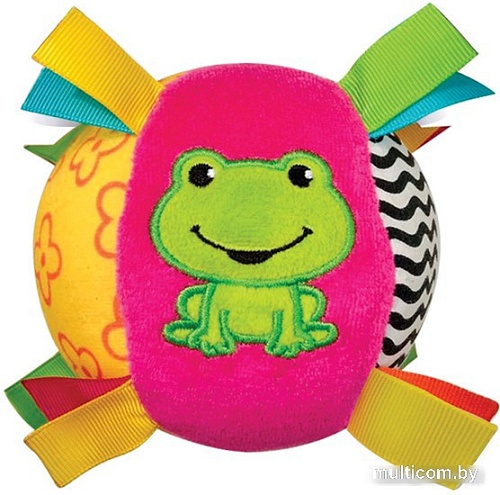 Погремушка Азбукварик Люленьки. Мячик Песенка 2411 (розовый)