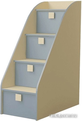 Комод Горизонт Радуга лестница (василек)