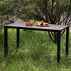 Стол Millwood Сеул керамогранит 120x60x75 (бетон клифф/металл черный)