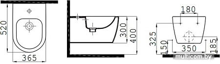 Биде iDevit Alfa K3106-2605-001-1-0000
