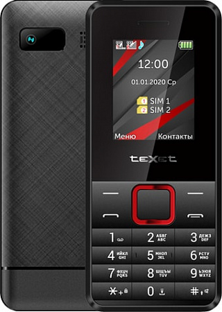 Мобильный телефон TeXet TM-207 (черный/красный)
