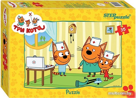 Мозаика/пазл Step Puzzle Три кота 91150 (35 эл)