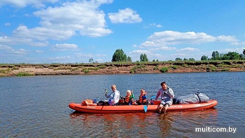 Надувная лодка Вольный ветер Ермак 540 Смарт (серый)