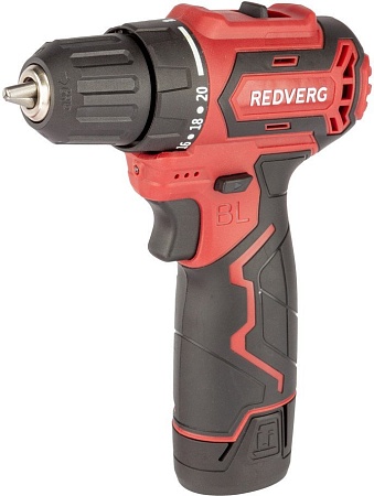 Дрель-шуруповерт RedVerg RD-SD12BL (с 2-мя АКБ, кейс)