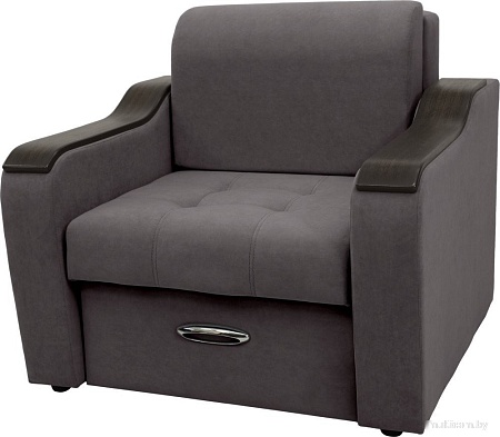 Кресло Сириус Лидер-3 НПБ 105x110 (Eva 24 велюр темно-серый)