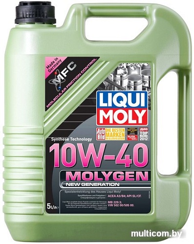 Моторное масло Liqui Moly Molygen New Generation 10W-40 5л
