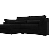Угловой диван Mebelico Пекин 115415L (левый, микровельвет, черный)