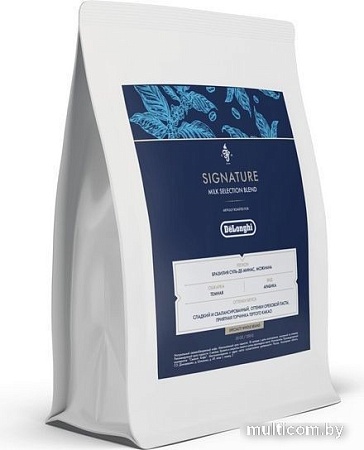 Кофе DeLonghi Signature Milk Selection Blend зерновой 250 г