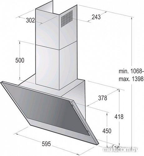 Кухонная вытяжка Gorenje WHI643E6XGB