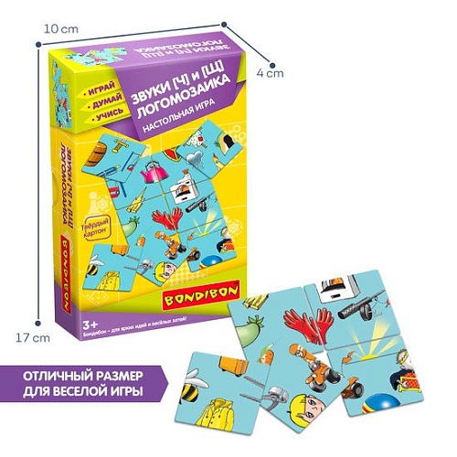 Мозаика/пазл Bondibon Логомозаика. Звуки Ч и Щ ВВ5548