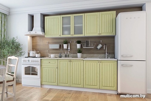 Готовая кухня МебельЭра Хозяюшка 2.0 (фисташка)