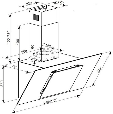 Кухонная вытяжка Zigmund & Shtain K 134.9 B