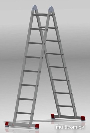 Лестница-трансформер Новая высота NV 331 шарнирная 2x8 ступеней