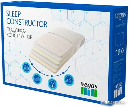 Ортопедическая подушка Vegas Sleep Constructor 2.0 42x60