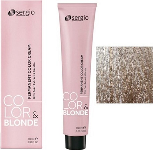 Крем-краска для волос Sergio Professional Color&Blonde 10.01 очень светлый блондин легкий пепельный