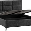 Кровать Трия Делана Тип 1 с подъемным механизмом 160x200 (микровелюр Wellmart Graphite)