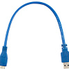 Кабель Cablexpert CCP-mUSB3-AMBM-1 USB Type A - microUSB Type B (0.3 м, синий)