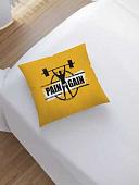 Чехол на подушку JoyArty Мужчина со штангой sl_71684