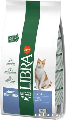 Сухой корм для кошек Libra Adult Sterilized with Tuna (для стерилизованных с тунцом) 8 кг