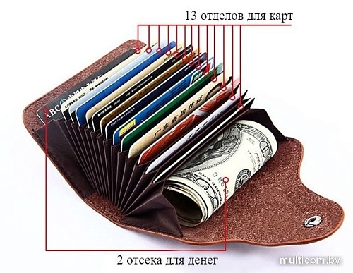 Визитница EZcase Lambre (розовый)