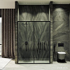 Душевая дверь MaybahGlass 195x120 MGD-1276-6 (бесцветный/черный)