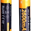 Батарейки Fenix 18650 Li-Ion 2600mAh Micro USB