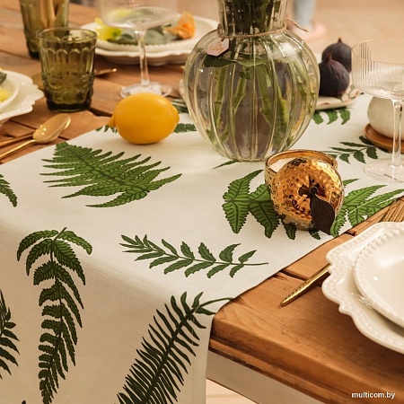 Дорожка на стол Этель Папоротник 10783219