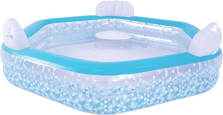 Надувной бассейн Jilong Giant Hexagon Family Pool 57161 (223x211x58)