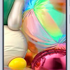 Чехол Samsung Silicone Cover A71 (серебристый)
