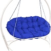 Подвесной диван M-Group Мамасан 12120110 (белый/синяя подушка)