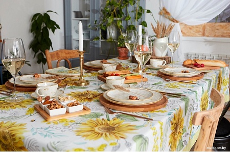 Скатерть Этель Солнечные цветы 4645840