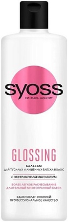 Бальзам Syoss Glossing для тусклых и лишенных блеска волос 450 мл