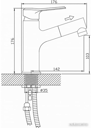 Смеситель Diadonna Д49-19005