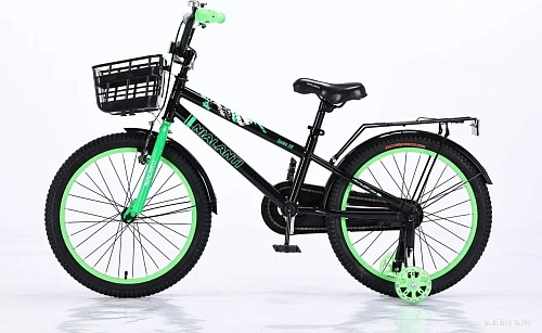 Детский велосипед Nialanti Spike 20 2025 (черный/зеленый)