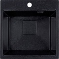 Кухонная мойка Marblan Comfort 50 (черный, с сифоном)