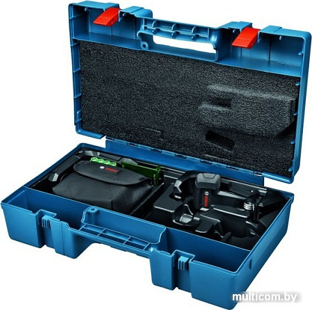 Лазерный нивелир Bosch GLL 2-15 G Professional 0601063W02 (LB 10 + DK 10, кейс)